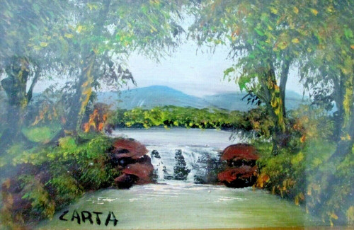 Quadro olio 10x15 pittore