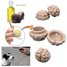 TARTUFO ALLENAMENTO CANE KIT 3 PALLINA LEGNO PLA OVETTI ADDESTRAMENTO MADE ITALY