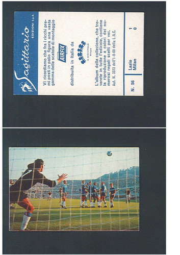Figurina fotocalcio sagittario - figurina,