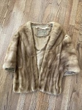 STOLA PELLICCIA VISONE BIONDO