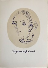 Ugo Capocchini litografia Figura 70x50 frontespizio cartella originale