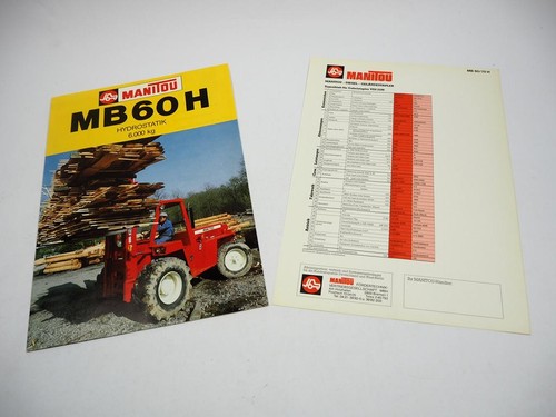 Brochure originale manitou - brochure,