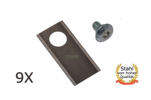 Lame acciaio inox 3 9 - 9,