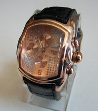 Men's Rose Gold Finish Black