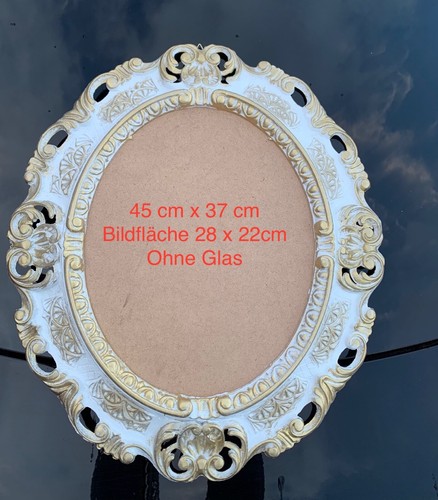 Cornice portafoto ovale oro