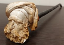 antica pipa lunga in schiuma di mare sepiolite e marasca fine 800