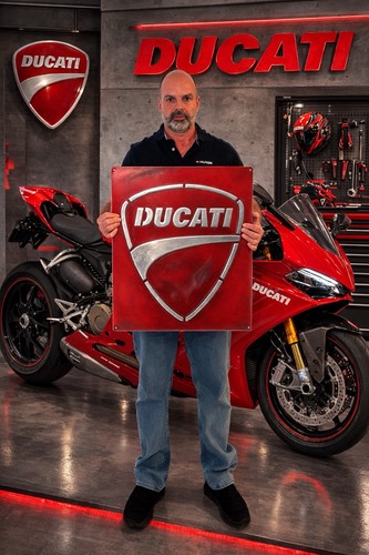 Vintage ducati metal - “vintage, sign