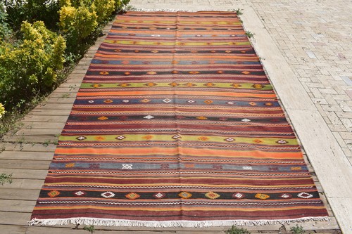 Tappeto kilim tribale turco - tappeto,