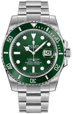 Orologio Uomo Rolex Submariner Data 40mm 116610LV-0002 Hulk Quadrante Verde Lunetta Acciaio