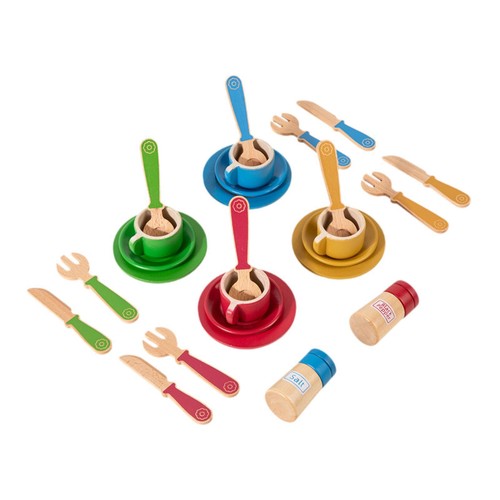 Piatti gioco legno e - piatti,