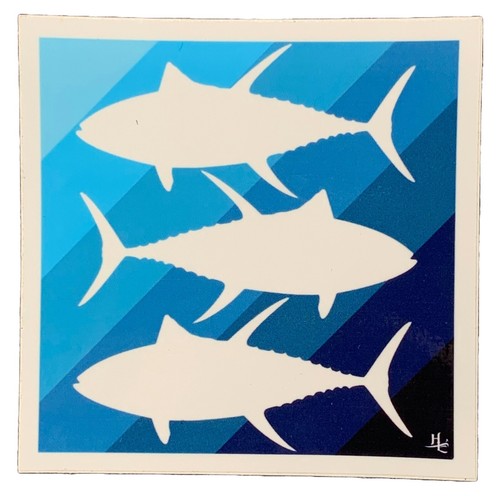 Adesivo pesce tonno pesca