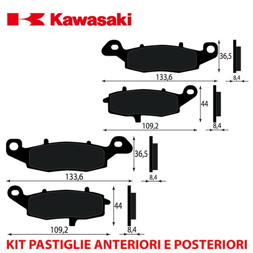 Kit pastiglie freno anteriori - pastiglie,