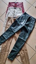 LOTTO 4 PANTALONI DONNA ZARA IN SIMILPELLE TAGLIA XS VARI COLORI