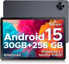 DOOGEE U11 PRO 2025 Tablet Android 15,30GB+256GB/2TB Tablet 11 Pollici,8580mAh 7
