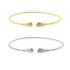 Bracciale donna rigido argento