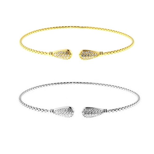 Bracciale donna rigido - , argento