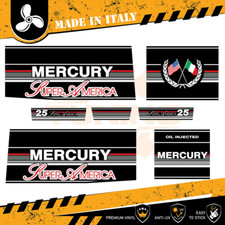 Decalcomania Adesivi Motore Fuoribordo Mercury 25 cv 2 Tempi - SUPERAMERICA