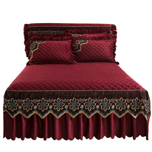 Copriletto vintage velluto - copriletto,