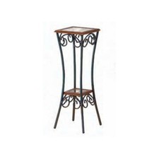 ALZATINA COLONNINA PORTA OGGETTO IN FERRO BATTUTO