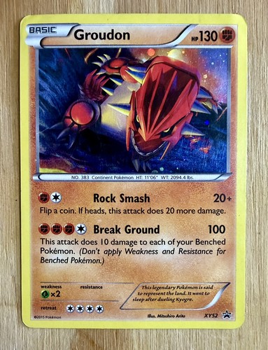 Groudon xy52 stella nera - groudon, promo