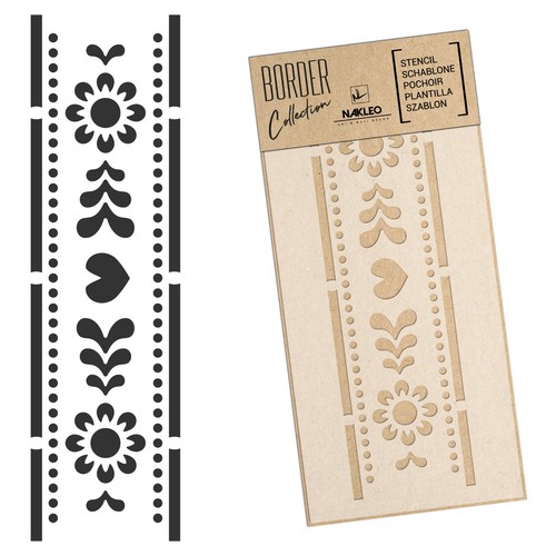Stencil riutilizzabile bordo - stencil,