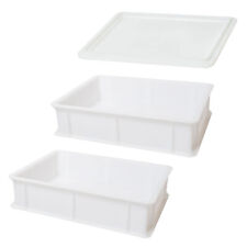 2 Cassette per Lievitazione Pizza E Pane con Coperchio Portaimpasto 30x40x10