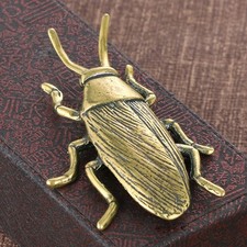 Statuina scarafaggio ottone