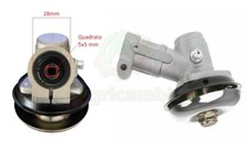 Coppia conica testina decespugliatore tubo 28 mm quadrato 5x5 mm