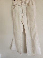 pantalone jeans bianco vintage