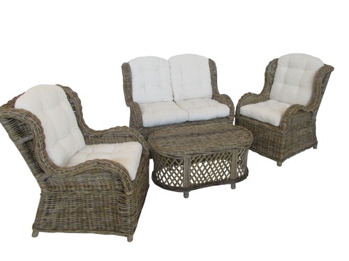 Salotto rattan naturale - rattan,