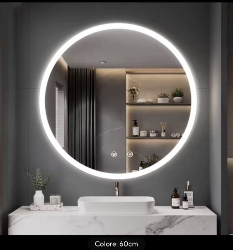Specchio rotondo con led - specchio, 50
