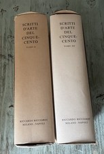 RICCIARDI MILANO LIBRI SCRITTI D’ ARTE DEL CINQUECENTO TOMO II + TOMO III 2 Vol.