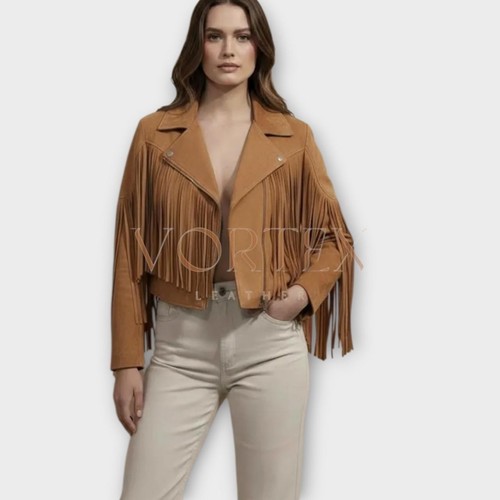 Giacca donna scamosciata con