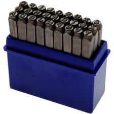 serie di punzoni lettere 8mm -