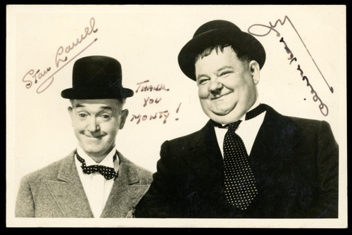 Laurel hardy signed - laurel, &