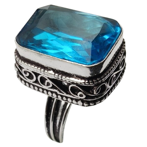 Anello placcato argento antico