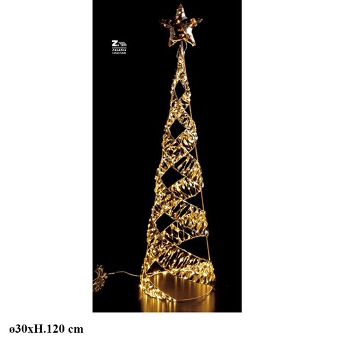 Albero cono natalizio - albero, luminoso