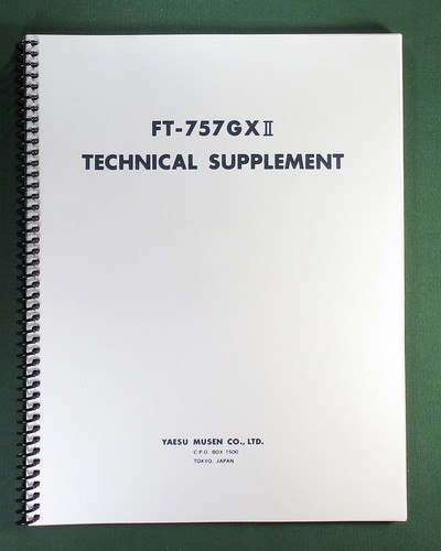 Yaesu 757gx supplemento - ft-757gx, ii