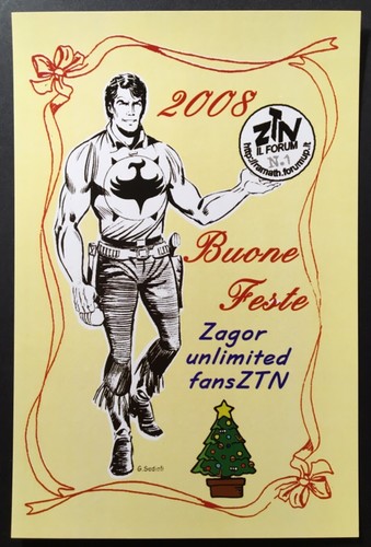 Zagor rara cartolina buone - cartolina,
