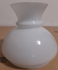 Paralume campana per lume a petrolio vetro opalino bianco