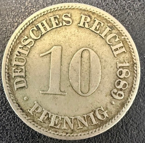 Germania pfennig 1889 a - germania, 10