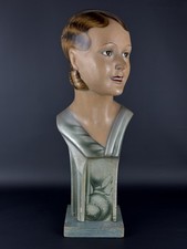 Antico Espositore Per Cappelli Da Donna Statua 59cm Epoca XX Sec. Como