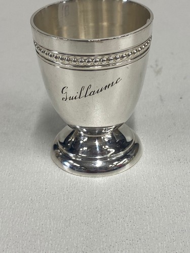 Christofle coquetier perles - -,
