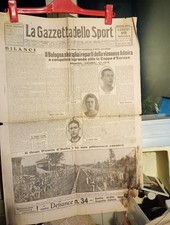 Coppa dell'Europa Centrale 1934-BOLOGNA CAMPIONE-GIORNALE 1934 ( solo 1° PAGINA)
