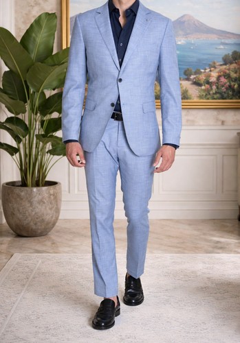 Abito uomo celeste - uomo,