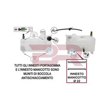 Serbatoio Compensazione Botto Ricambi BRAC6545 per Iveco Daily anno 98-06