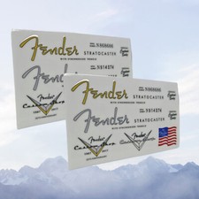 2 Pezzi Fender ST54-60 Chitarra Basso Neck Testa Headstock TransferSticker Decalcomanie