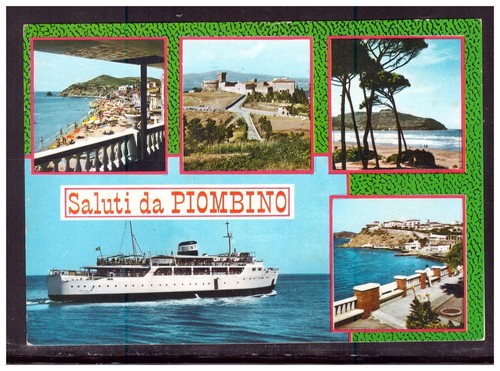 Cartolina saluti piombino - cartolina, da