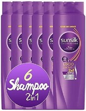 SUNSILK SET 6 PZ SHAMPOO E BALSAMO 250ML 2 IN 1 LISCIO PERFETTO