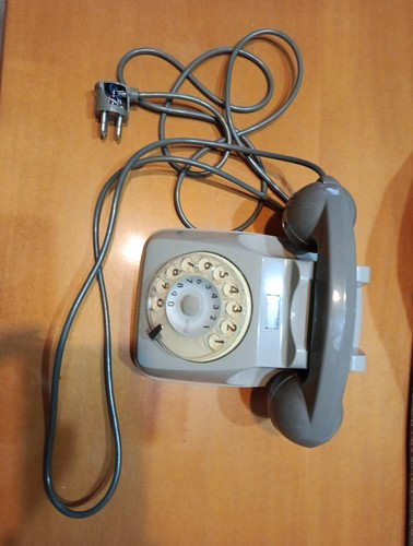 Telefono rotella grigio - telefono,